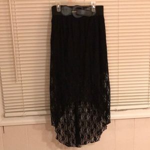 3/4 length lace skirt